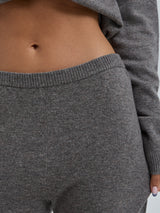 Seamless Basic Knitted leggings | Uld Cashmere T-shirt Heather Mushroom