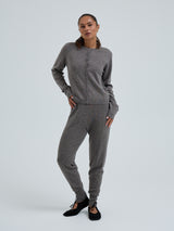 Seamless Basic Knitted leggings | Uld Cashmere T-shirt Heather Mushroom