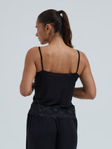 Seamless Basic Lace Silk Cami | Mulberry silke Cami top Sort