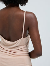 Seamless Basic Lace Silk Cami | Mulberry silke Cami top Rosie Beige w. Rosie Beige
