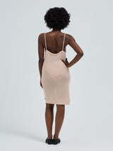 Seamless Basic Lace Silk Slip | Mulberry silke Underkjole Rosie Beige w. Rosie Beige