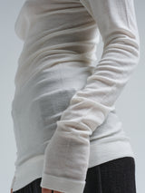 Seamless Basic Woolen Lola | Merinould Rullekravebluse Off-white