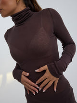 Seamless Basic Nouveau | Bomuld Rullekravebluse Java