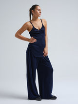 Seamless Basic Piccola | Merinould Stroptop Navy