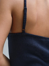Seamless Basic Piccola | Merinould Stroptop Navy