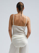 Seamless Basic Piccola | Merinould Stroptop Off-white