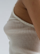 Seamless Basic Piccola | Merinould Stroptop Off-white