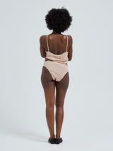 Seamless Basic Sheer Pantie | Silke 2-pack Trusser Rosa Beige