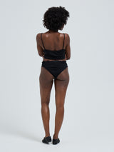 Seamless Basic Sheer Pantie | Silke 2-pack Trusser Sort