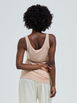 Seamless Basic Sheer Tank | Silke Tanktop Rosa Beige