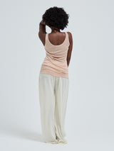 Seamless Basic Sheer Tank | Silke Tanktop Rosa Beige