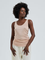 Seamless Basic Sheer Tank | Silke Tanktop Rosa Beige
