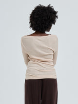 Seamless Basic Silky Alma | Silke L/S T-Shirt Rosa Beige