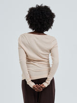 Seamless Basic Silky Alma | Silke L/S T-Shirt Rosa Beige