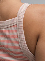 Seamless Basic Silky Daze | Silke Stroptop Dark sand/Burnt orange