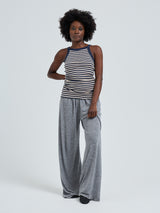 Seamless Basic Silky Daze | Silke Stroptop Navy/beige