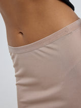 Seamless Basic Sporty Skirt | Silke Underskørt Rosa Beige
