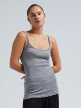 Seamless Basic Woolen Viola | Merinould Stroptop Gråmelange