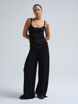 Seamless Basic Woolen Viola | Merinould Stroptop Sort
