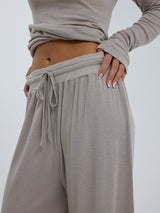 Seamless Basic Woolen Barbera | Merinould Bukser Beige