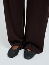 Seamless Basic Woolen Barbera | Merinould Bukser Dark Brown
