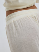 Seamless Basic Woolen Barbera | Merinould Bukser Off-white