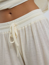 Seamless Basic Woolen Barbera | Merinould Bukser Off-white