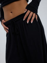 Seamless Basic Woolen Barbera | Merinould Bukser Sort