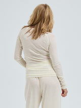 Seamless Basic Woolen Jade | Merinould L/S T-Shirt Off-white