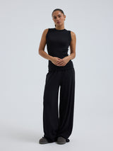 Seamless Basic Wooly Tank | Uld Silke Tanktop Sort