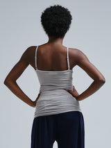 Seamless Basic Cotton Spaghetti | Bomuld Stroptop Grå