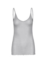 Seamless Basic Cotton Spaghetti | Bomuld Stroptop Grå