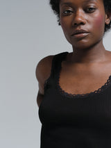 Seamless Basic Donna | Egyptisk bomuld Tanktop Sort