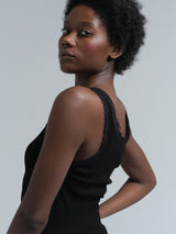 Seamless Basic Donna | Egyptisk bomuld Tanktop Sort