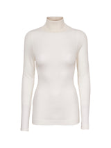 Seamless Basic Woolen Lola | Merinould Rullekravebluse Off-white