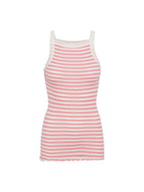 Seamless Basic Silky Daze | Silke Stroptop Pink/off-white