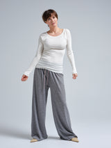 Seamless Basic Silky Jade | Silke Bluse Off-white