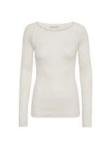 Seamless Basic Silky Jade | Silke Bluse Off-white