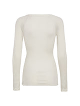 Seamless Basic Silky Jade | Silke Bluse Off-white