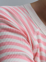 Seamless Basic Silky Jade | Silke Bluse Pink/off-white