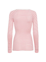 Seamless Basic Silky Jade | Silke Bluse Pink/off-white