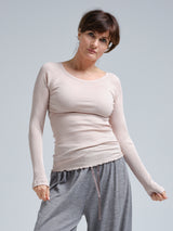 Seamless Basic Silky Jade | Silke Bluse Rosa Beige