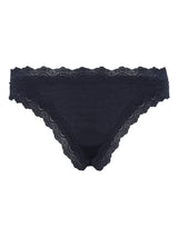 Seamless Basic Silky Tanga | Silke 2-pack Trusser Navy