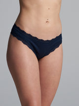 Seamless Basic Silky Tanga | Silke 2-pack Trusser Navy