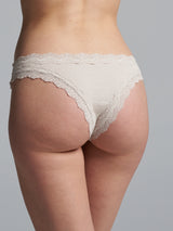 Seamless Basic Silky Tanga | Silke 2-pack Trusser Off-white