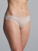 Seamless Basic Silky Tanga | Silke 2-pack Trusser Rosa Beige