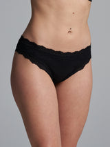 Seamless Basic Silky Tanga | Silke 2-pack Trusser Sort