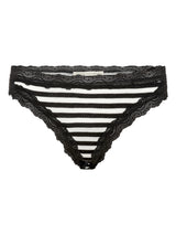 Seamless Basic Silky Tanga | Silke 2-pack Trusser Sort/Off-White