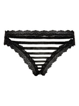 Seamless Basic Silky Tanga | Silke 2-pack Trusser Sort/Off-White