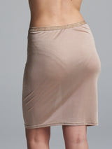 Seamless Basic Sporty Skirt | Silke Underskørt Rosa Beige
